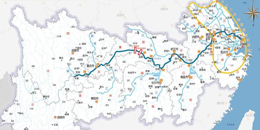 重庆果园港经长江黄金水路进出货物量增长强劲